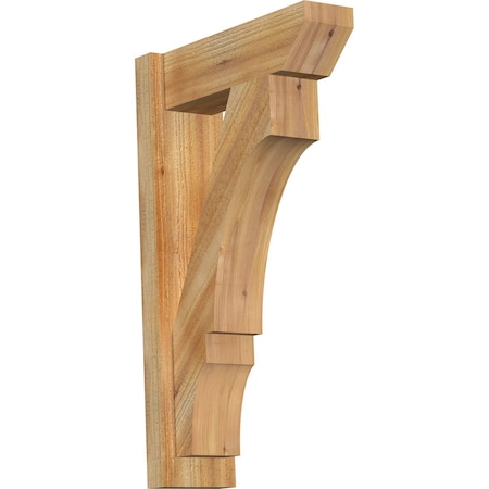Ekena Millwork Balboa Slat Rough Sawn Outlooker, Western Red Cedar, 6"W x 18"D x 30"H OUT06X18X30BOA06RWR